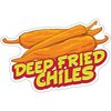 Signmission Deep Fried Chiles Decal Concession Stand Food Truck Sticker, D-DC-12 Deep Fried Chiles19 D-DC-12 Deep Fried Chiles19